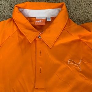 Puma golf polo orange.